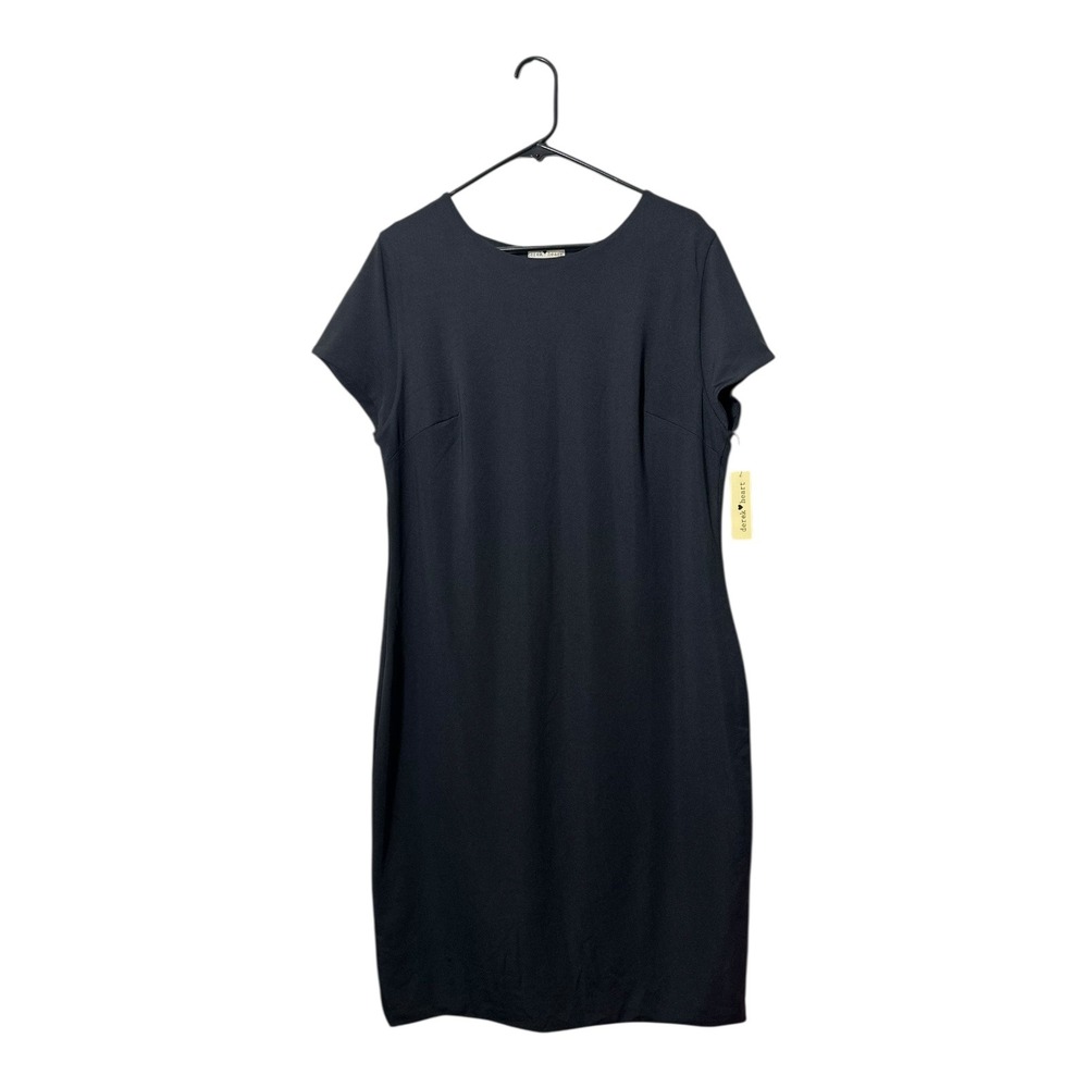 Derek Heart Black Short Sleeve Crew Neck Knee Length Dress Plus Size‎ 2X NWT